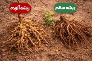 نماتد در باغ پسته